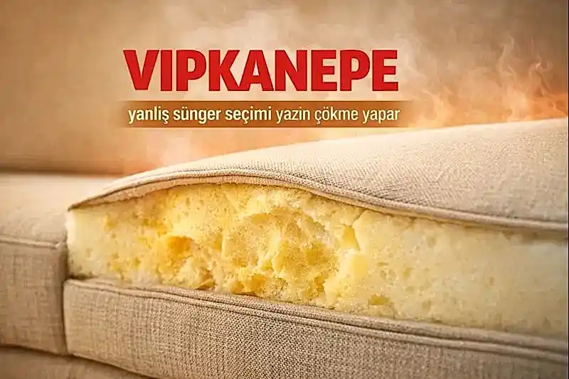 VIPKANEPE yanlış sünger seçimi yaz sıcağında koltuk çökmesi