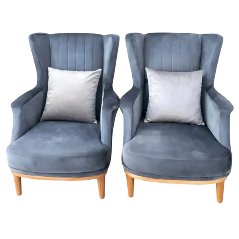 VIPKANEPE Dikey Dikişli Çift Berjer Takımı